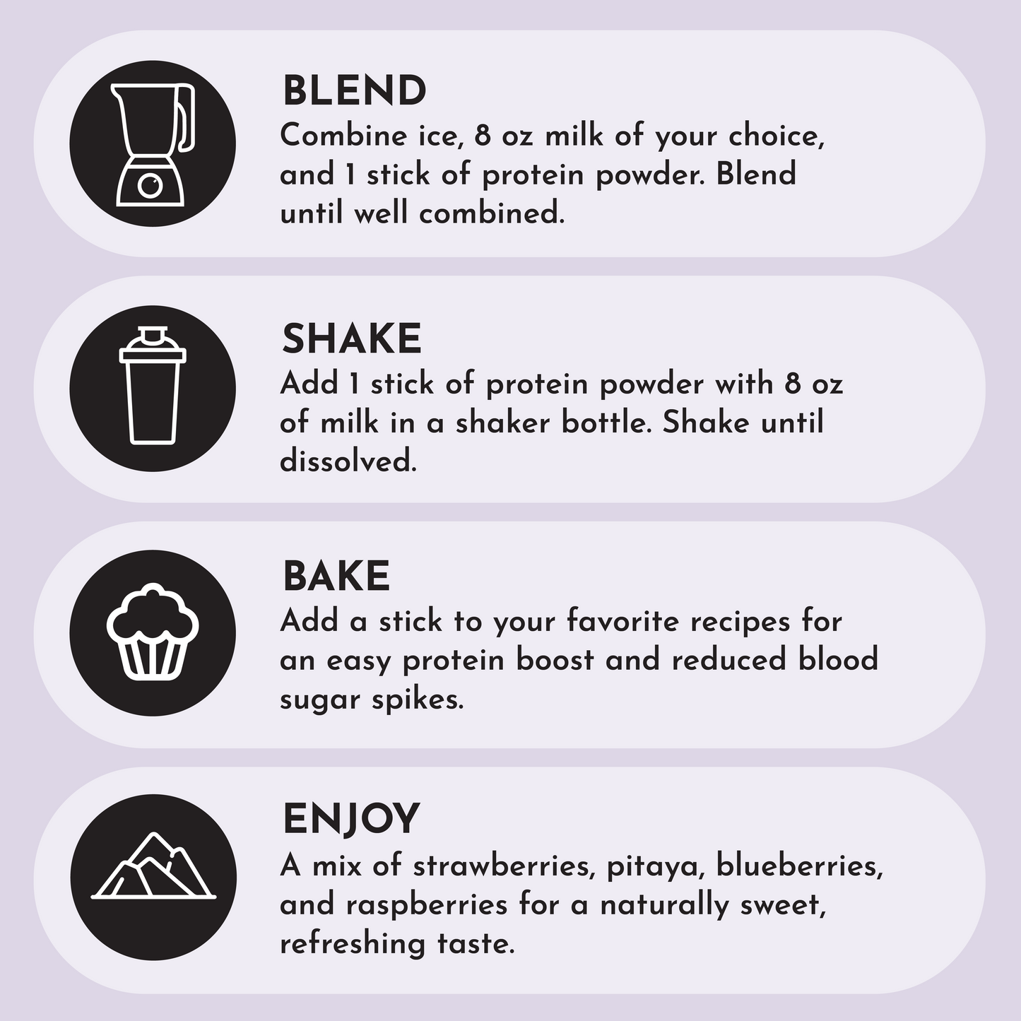 Mountain Berry Protein Powder Stick