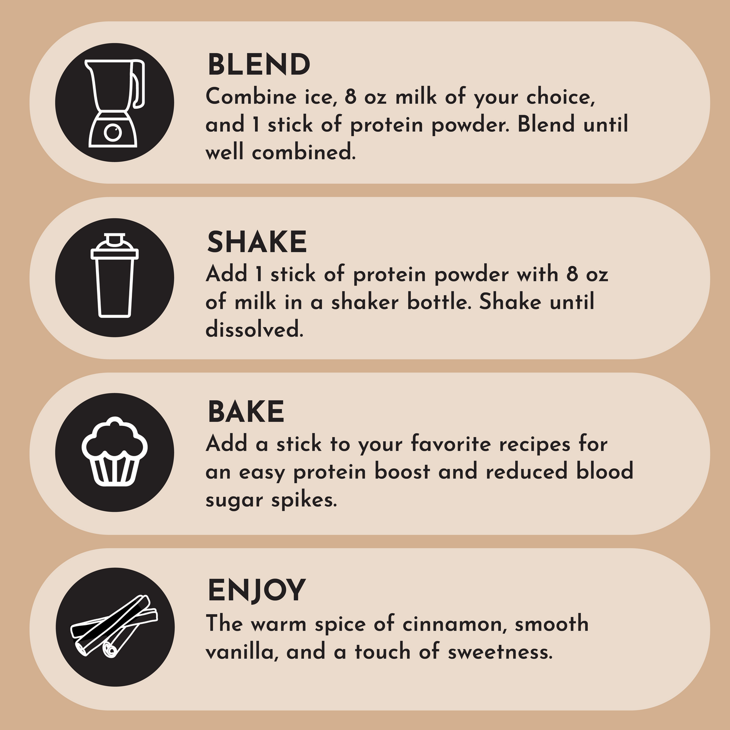 Snickerdoodle Protein Powder Stick