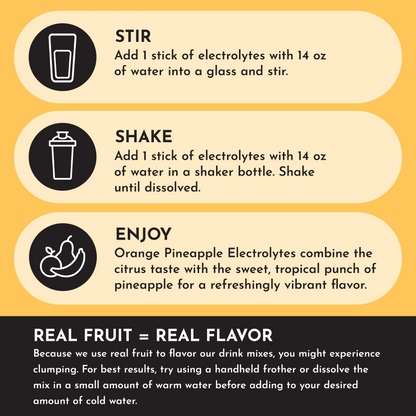 Orange Pineapple Electrolytes Stick