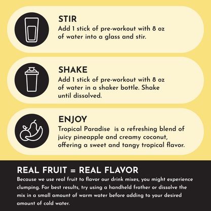 Tropical Paradise Pre-Workout Stick