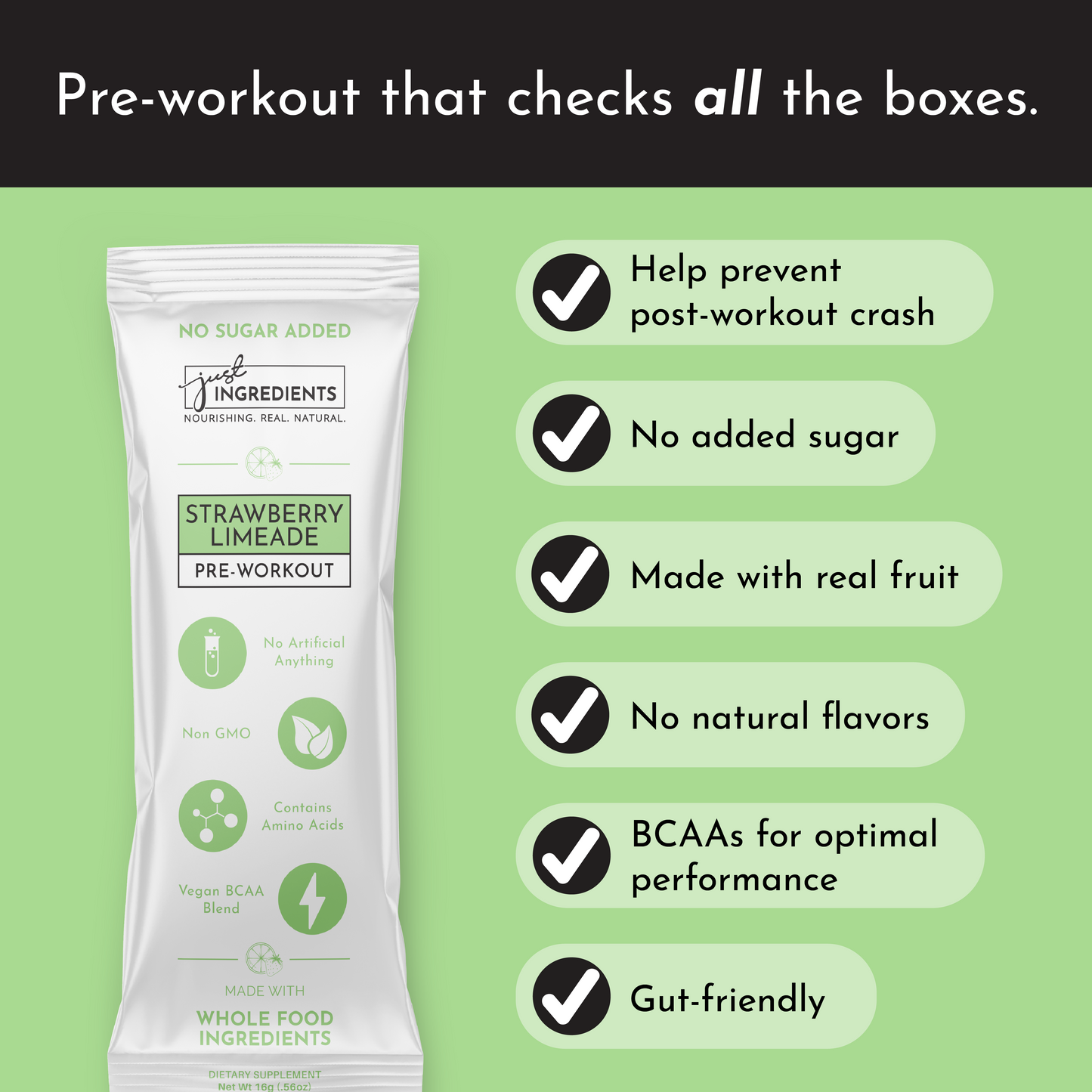 Strawberry Limeade Pre-Workout Stick