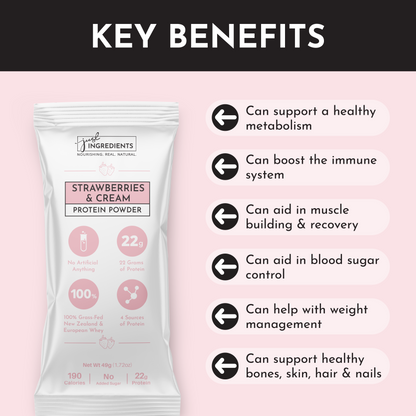 Strawberries & Cream Protein Powder Stick
