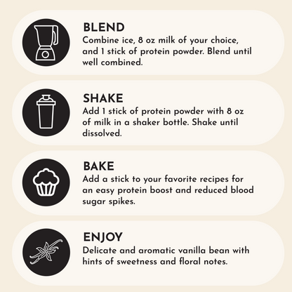 Vanilla Bean Protein Powder Stick