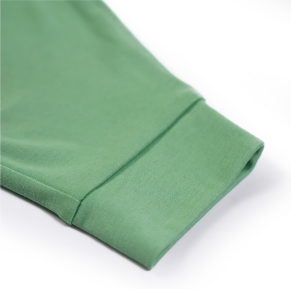 Cotton Jogger Pants in Grass Green