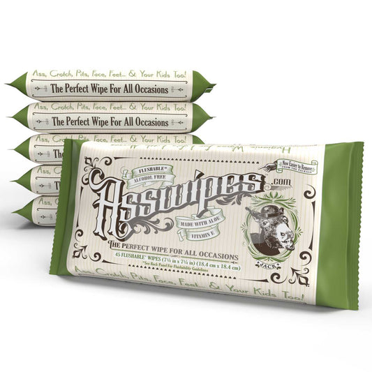 Asswipes 45ct Flow Pack (select quantity)