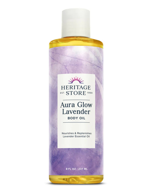 AuraGlow Skin Lotion 8 Fl Oz from Heritage Products Calming Lavender Scent