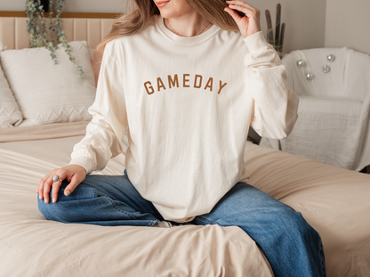 Adult 'Gameday’ Crew Comfort Colors Long Sleeve Tee
