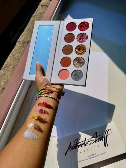 Ashunta Sheriff Beauty Unicorn II Glitter & Matte Shadow Palette