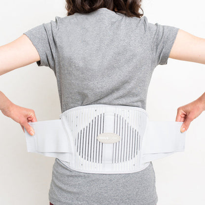 ObusForme Women's Back Support Belt - Light Gray, Large/X-Large - Posture & Lower Back Pain Relief