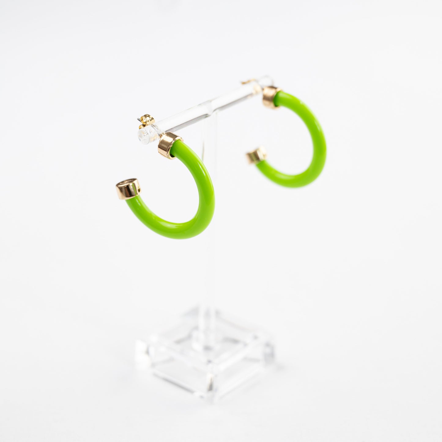 Mini Hoops - Lime Green