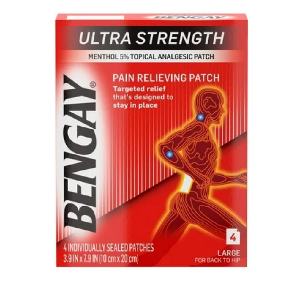 Bengay Ultra Strength Pain Relieving Patches (Large, 4 ct)