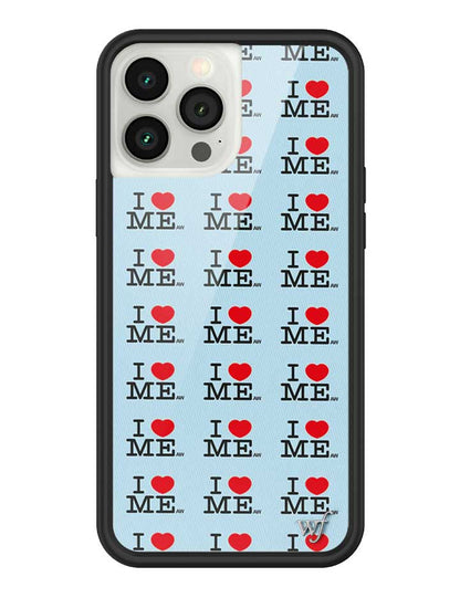 I Heart Me | Blue iPhone Case