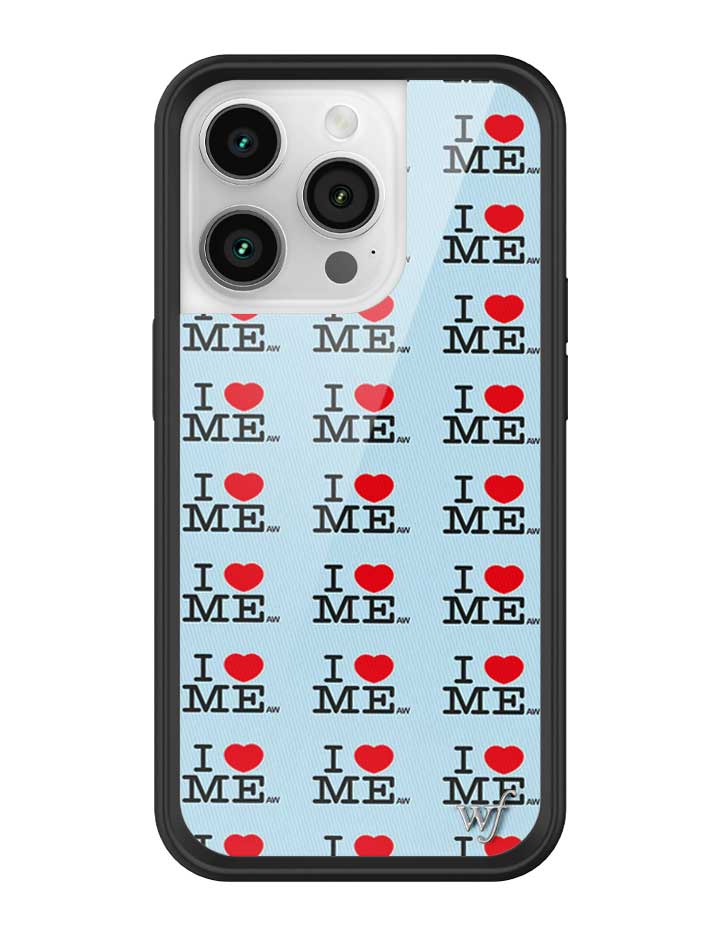 I Heart Me | Blue iPhone Case