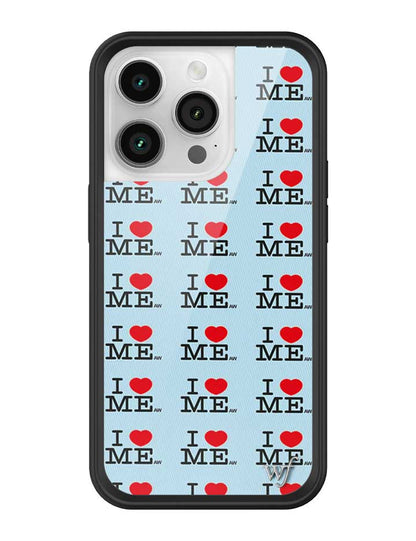 I Heart Me | Blue iPhone Case