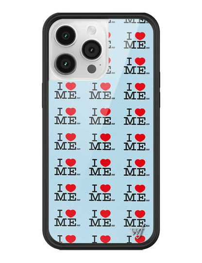 I Heart Me | Blue iPhone Case