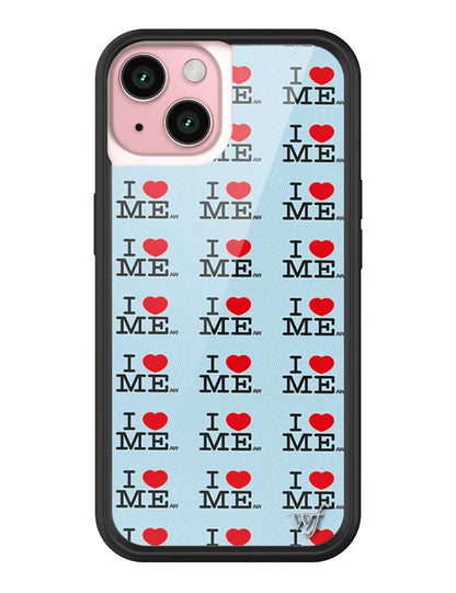 I Heart Me | Blue iPhone Case