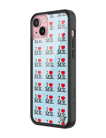 I Heart Me | Blue iPhone Case