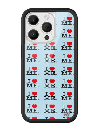 I Heart Me | Blue iPhone Case