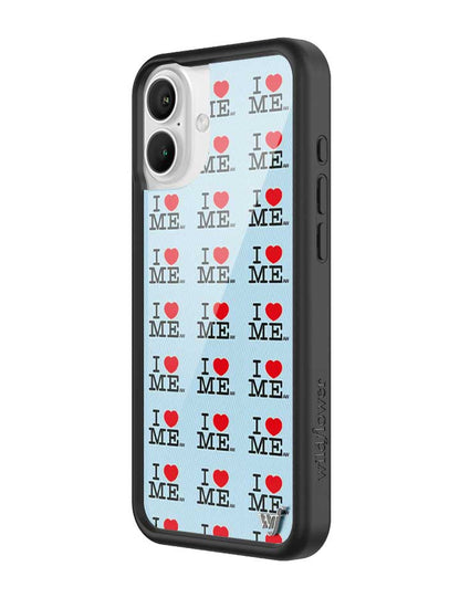 I Heart Me | Blue iPhone Case