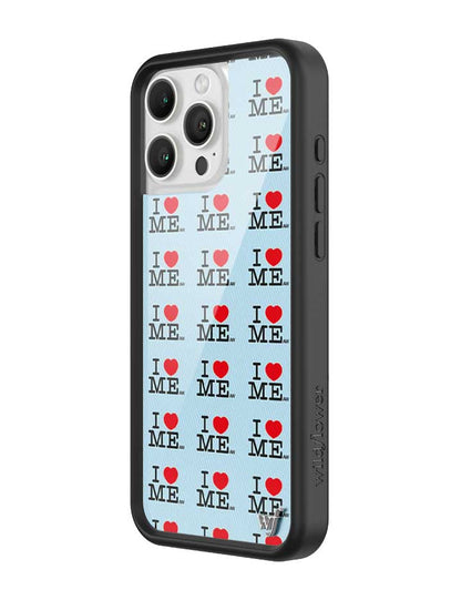 I Heart Me | Blue iPhone Case