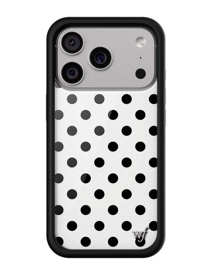Polka Dot | White and Black iPhone Case