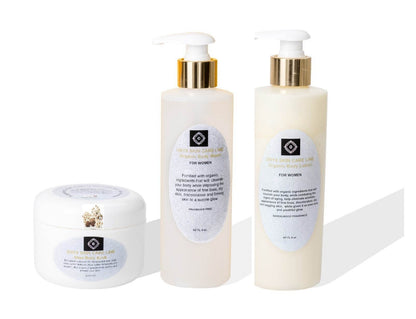 ORGANIC THREE STEP BODY CARE SYSTEM -  Four Fragrances - for WOMEN