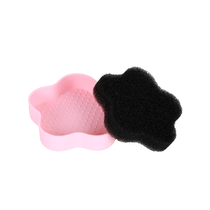 Frosted Snow Sparkle | 7 PC Makeup Brush & Cleaning Mat Set