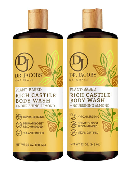 Almond Castile Body Wash (All American) 32 oz