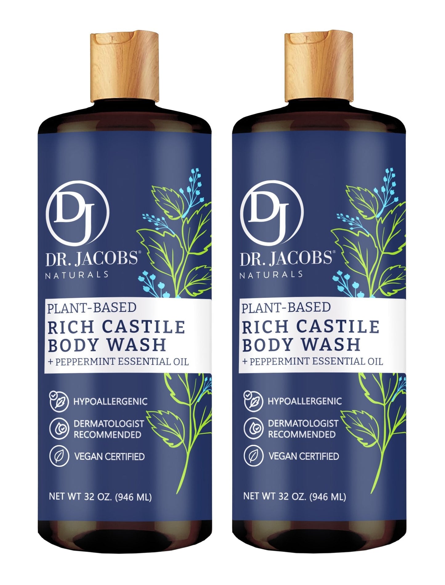 Peppermint Castile Body Wash (All American)
