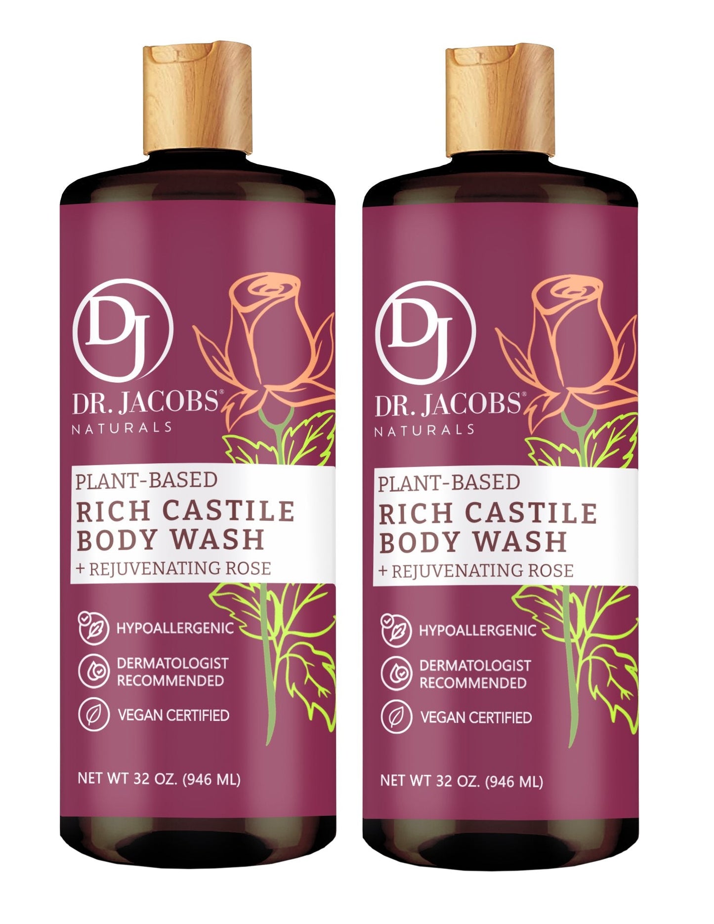 Rose Castile Body Wash (All American)