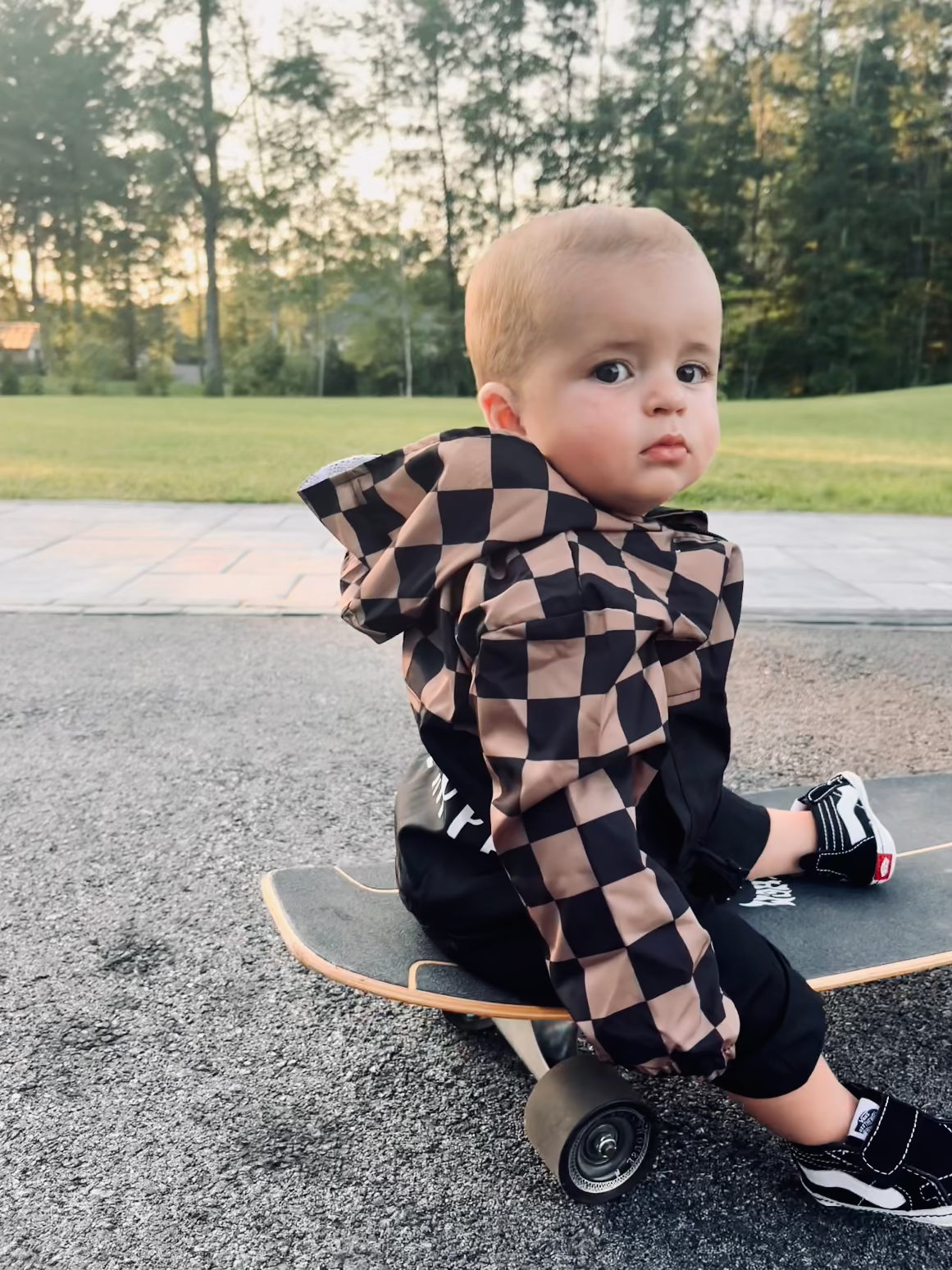 Checkered Fall Jacket | Little Ripper Windbreaker