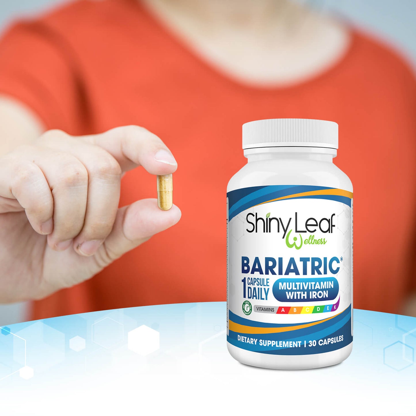 Methylated Bariatric Multivitamins with 45mg Iron 1 capsule a day