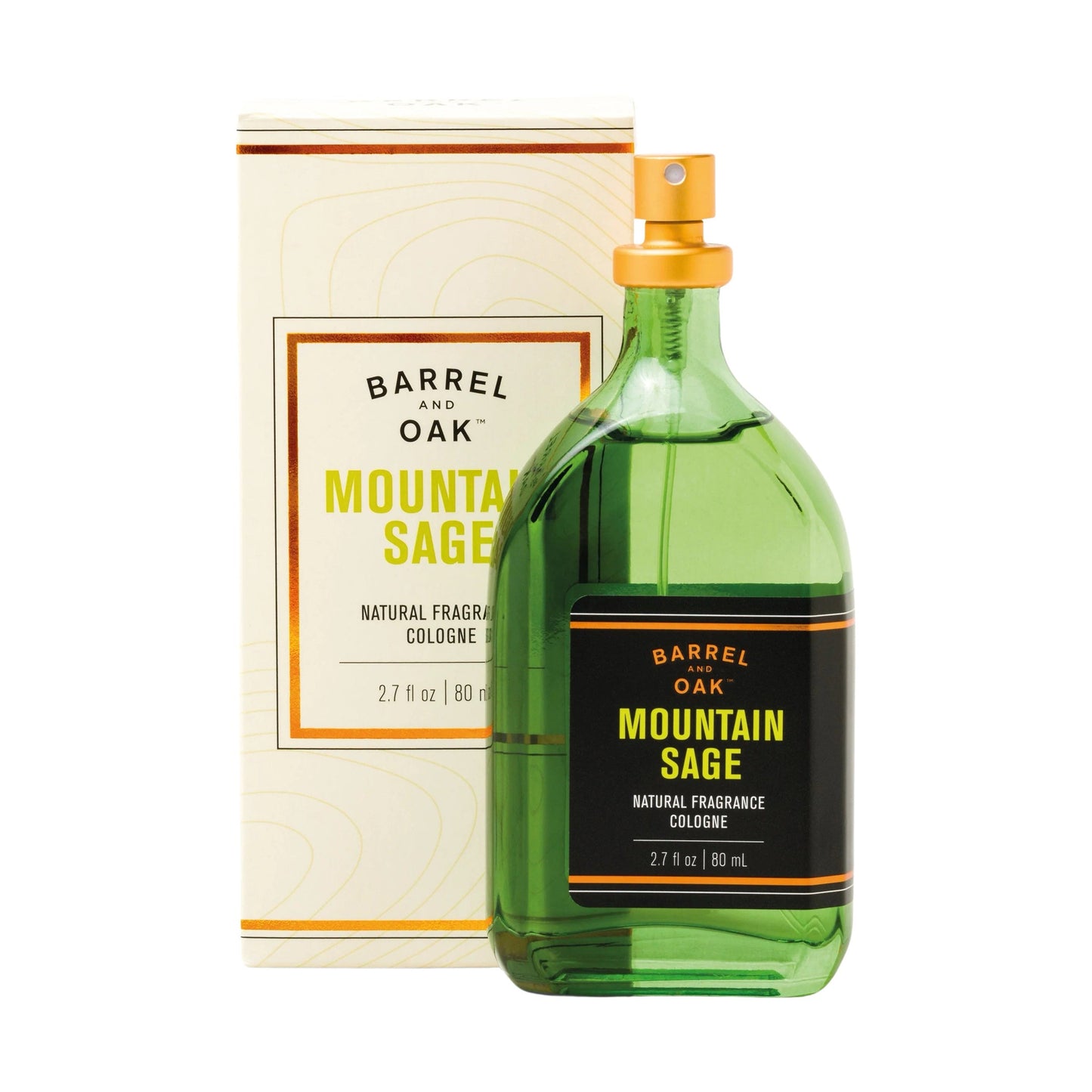 Barrel & Oak Natural Fragrance Cologne Mountain Sage