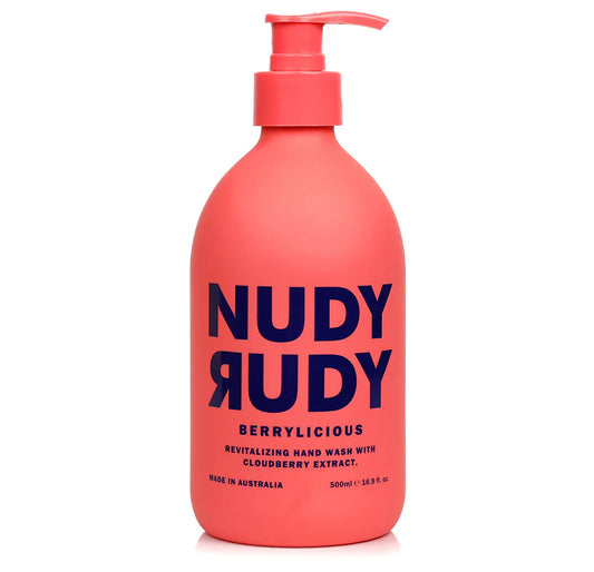 Nudy Rudy - Berrylicious Hand Wash, 500 mL - Gentle Cleansing Soap