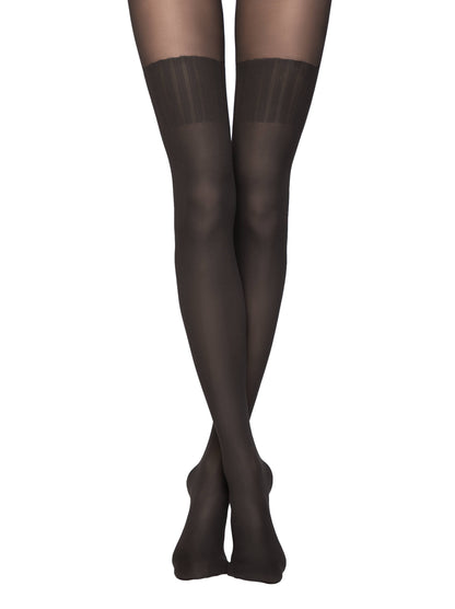 Conte Erica 60 Den - Fantasy Opaque Women's Tights with Imitation Mélange Golfs (12С-7СП)