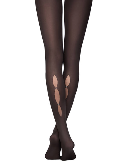 Conte Magic 50 Den - Fantasy Women's Tights with rhinestones and "droplet" pattern (16С-132СП)