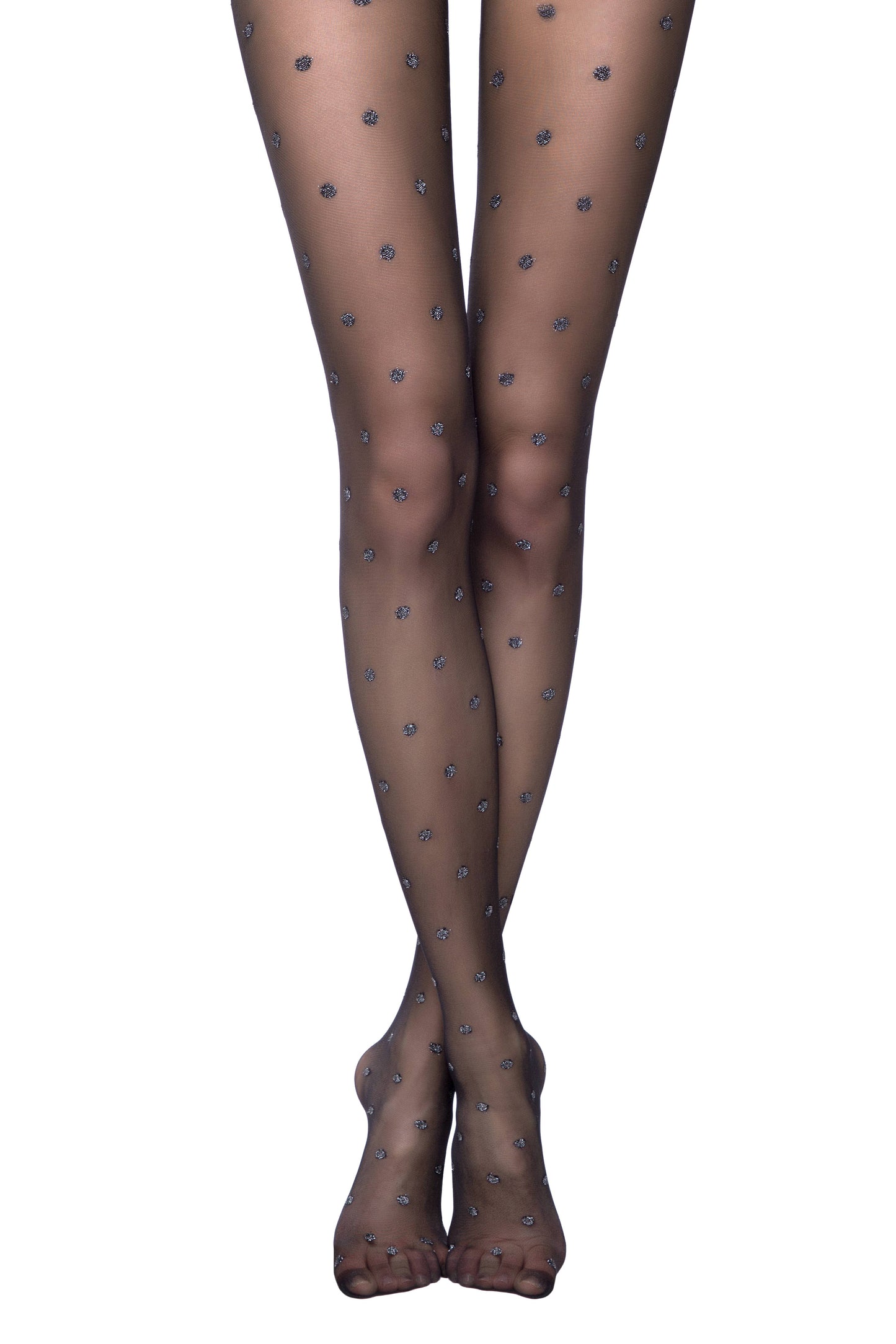 Conte Brilliant 20 Den - Fantasy Women's Pantyhose with Lurex Large Polka Dots (19С-8СП)