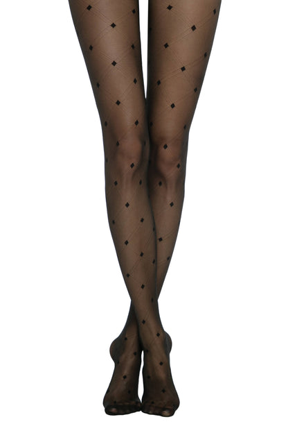 Conte Shape 20 Den - Fantasy Thin Women's Tights with a geometric pattern "diamonds" (20С-88СП)