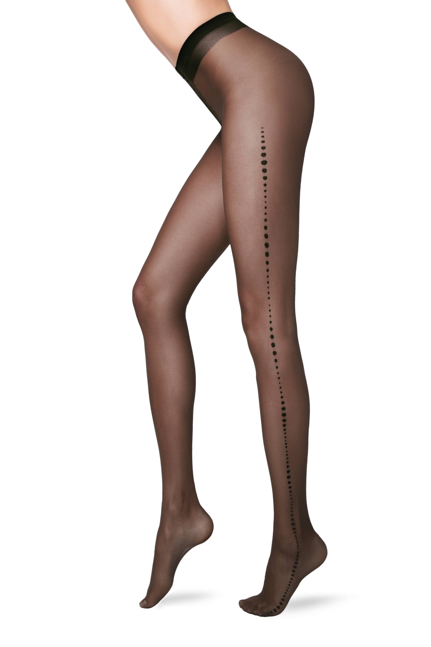 Conte Lira 20 Den - Fantasy Thin Women's Tights with a line of large dots (16С-44СП)