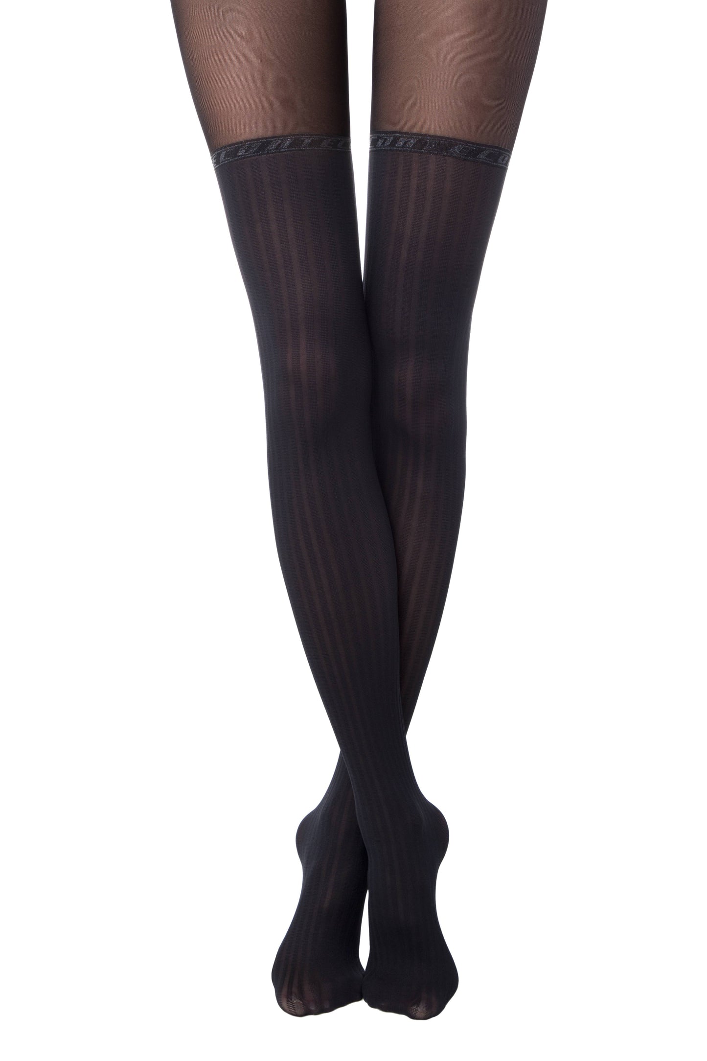 Conte Glam 40 Den - Fantasy Women's Tights with Stockings Imitation (19С-240СП)