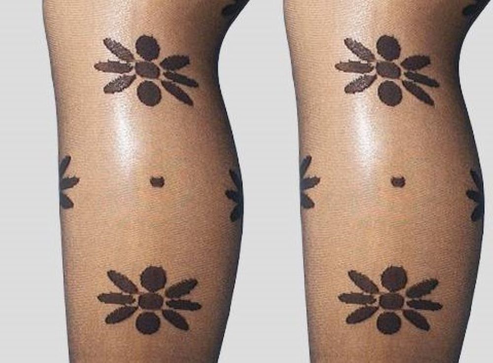 Conte Peppi 20 Den - Fantasy Thin Tights For Girls With Flowers - 4yr. (8С-101СП)