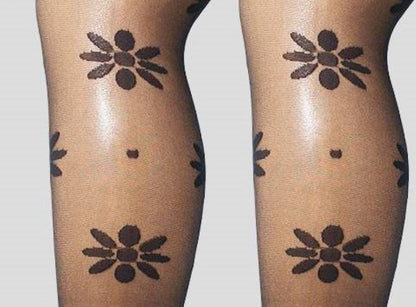 Conte Peppi 20 Den - Fantasy Thin Tights For Girls With Flowers - 4yr. (8С-101СП)