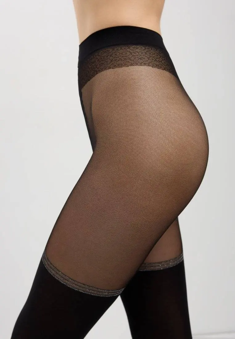 Conte Impressive 50 Den - Fantasy Opaque Women's Tights with Imitation Golfs (19С-238СП)