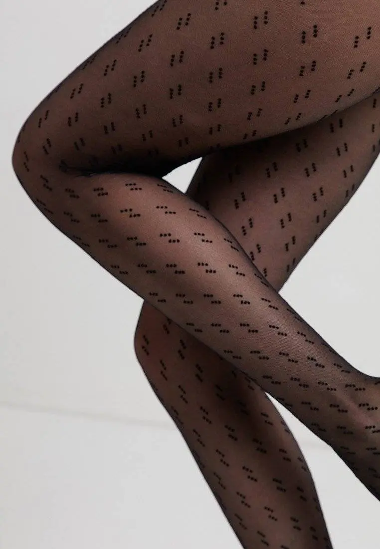 Conte Street 20 Den - Fantasy Thin Women's Tights with two triple dots pattern (21С-97СП)