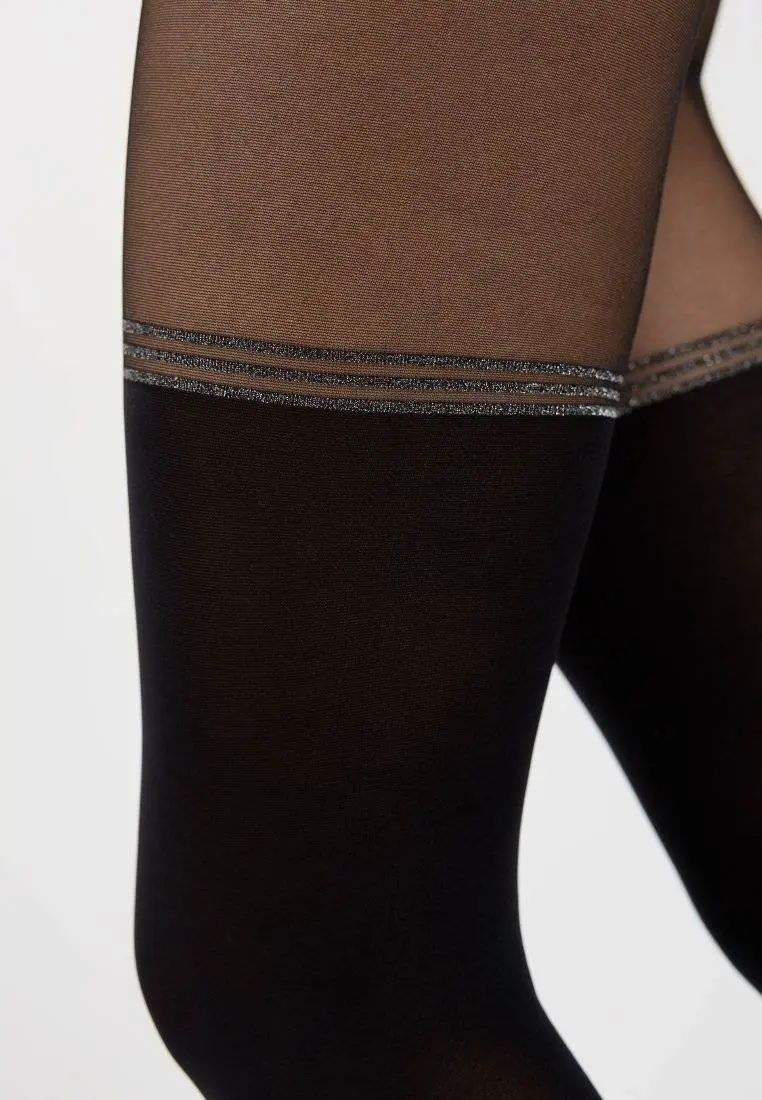 Conte Impressive 50 Den - Fantasy Opaque Women's Tights with Imitation Golfs (19С-238СП)