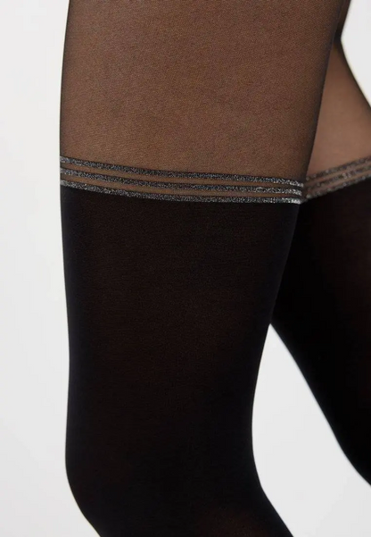 Conte Impressive 50 Den - Fantasy Opaque Women's Tights with Imitation Golfs (19С-238СП)