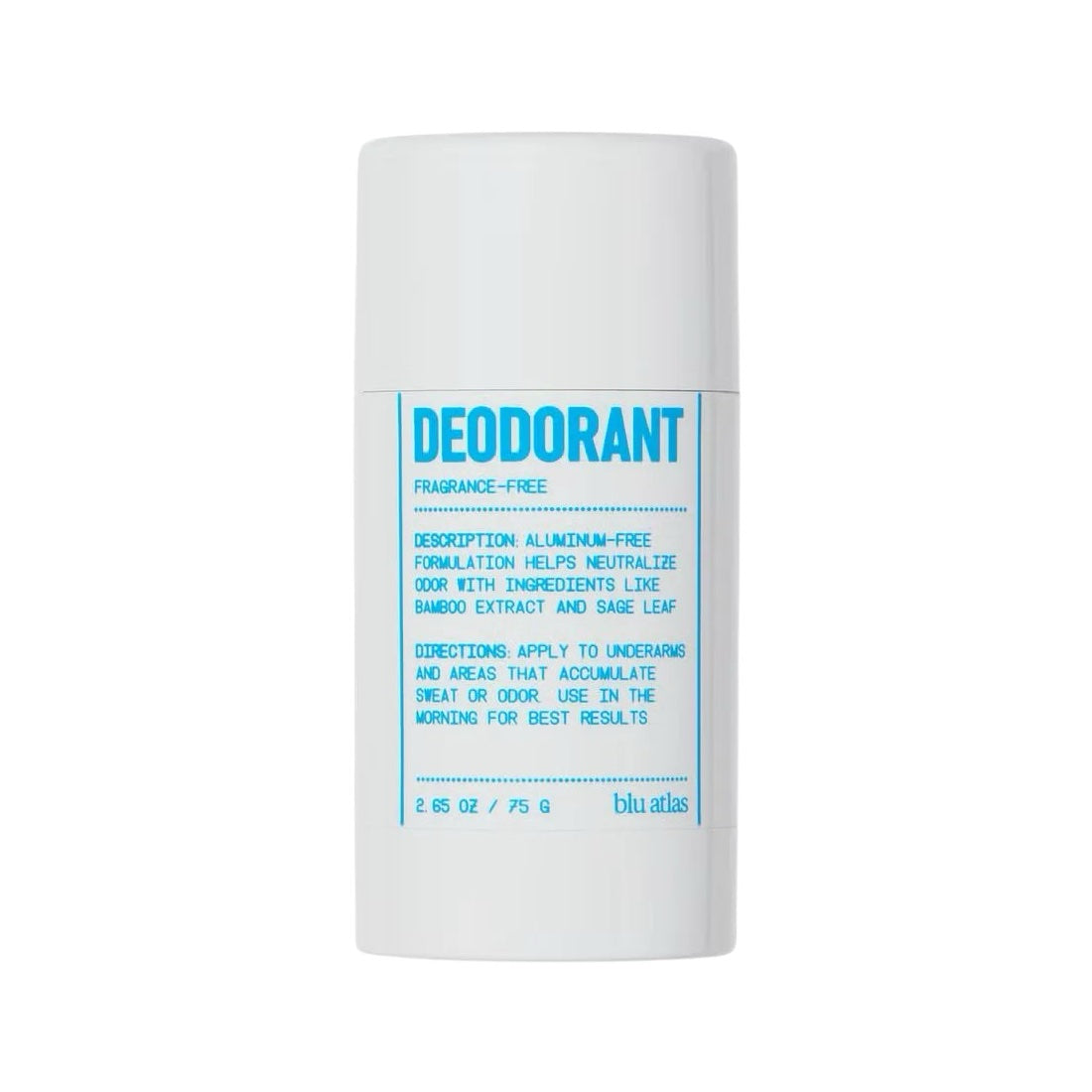 Blu Atlas 48-Hour Natural Deodorant Fragrance Free