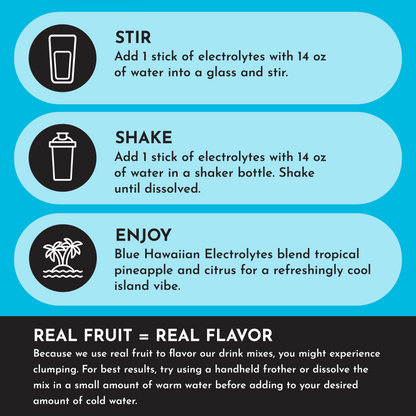 Blue Hawaiian Electrolytes Stick