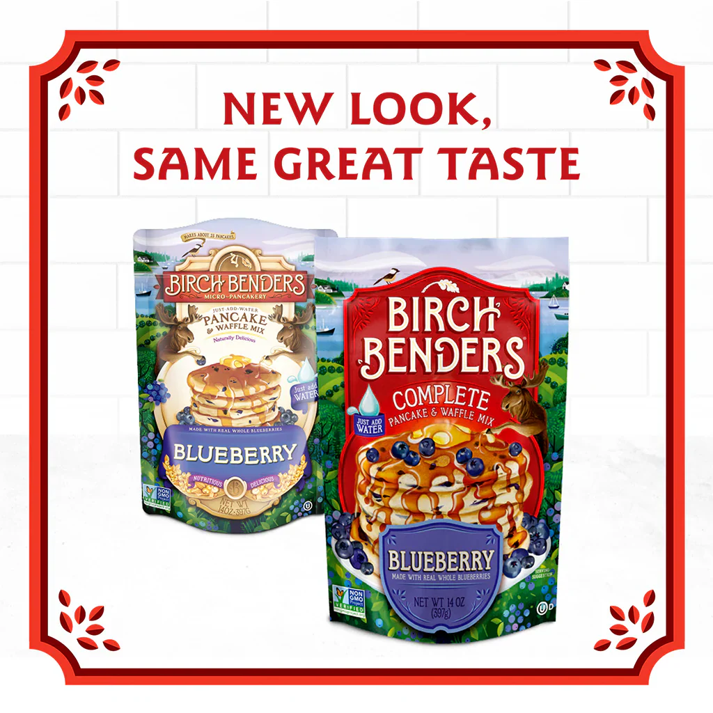 Birch Benders Pancake And Waffle Mix - Blueberry - Case Of 6 - 14 Oz