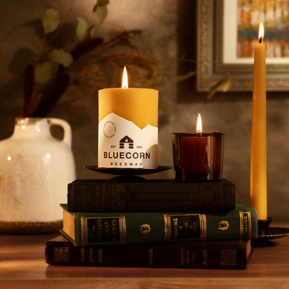 Pure Beeswax Pillar Candles